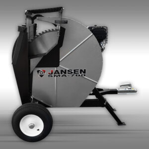 Wippsäge, Brennholzsäge Jansen SMA-700, 700 mm Blatt, Batteriestarter