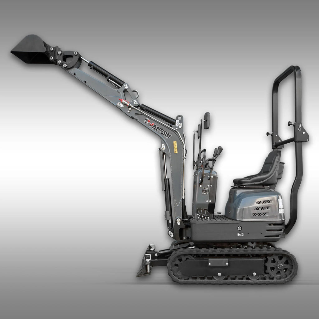 Jansen MB-700 Minibagger, 8,5 PS Benzin, Komplett-Set, Verstellfahrwerk - Image 2