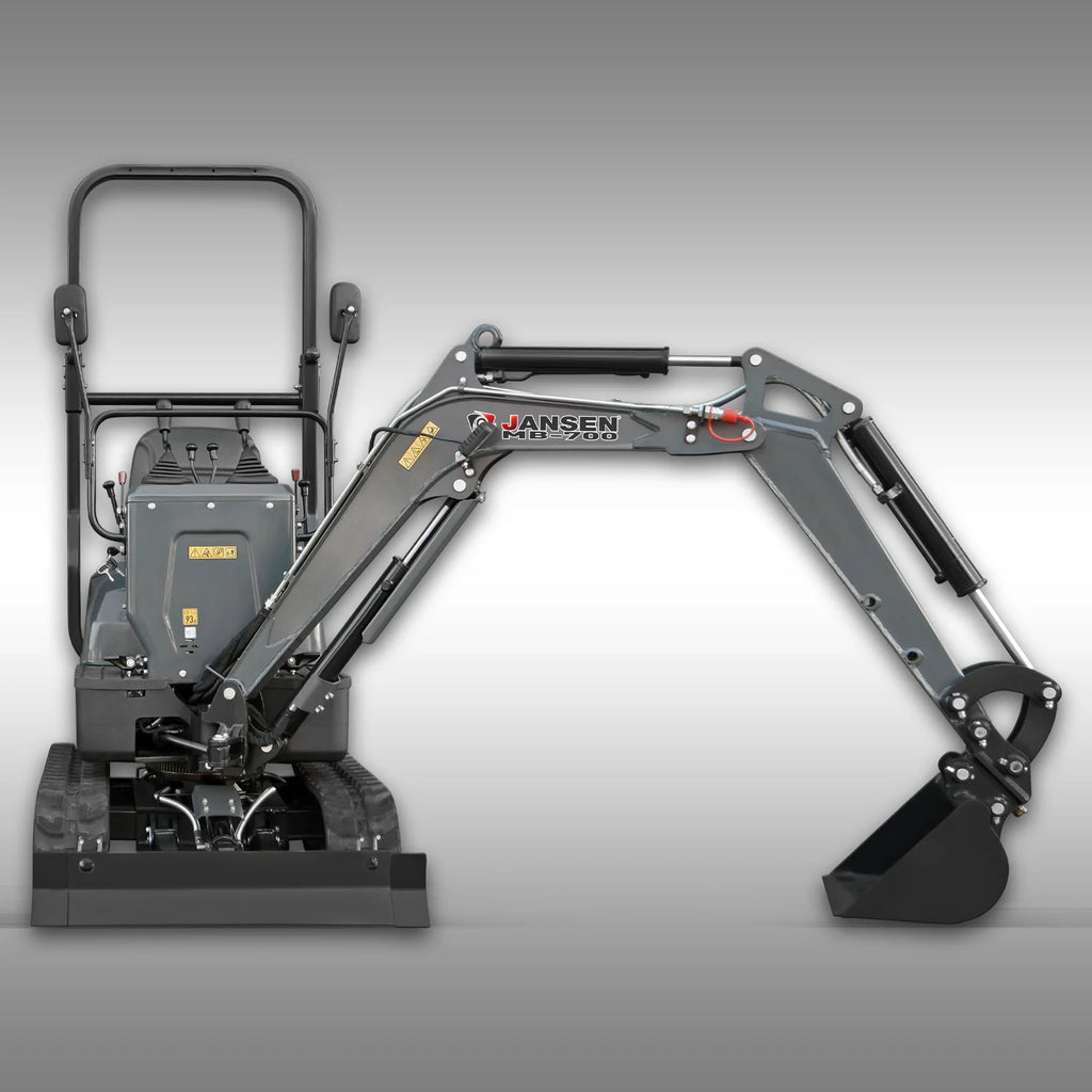Jansen MB-700 Minibagger, 8,5 PS Benzin, Komplett-Set, Verstellfahrwerk - Image 5