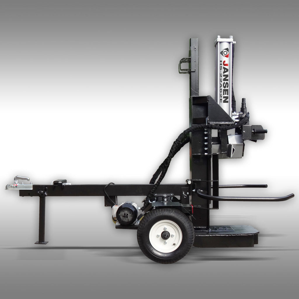 Holzspalter Jansen HS-22A62E Elektromotor, 22t, 62cm, stehend+liegend
