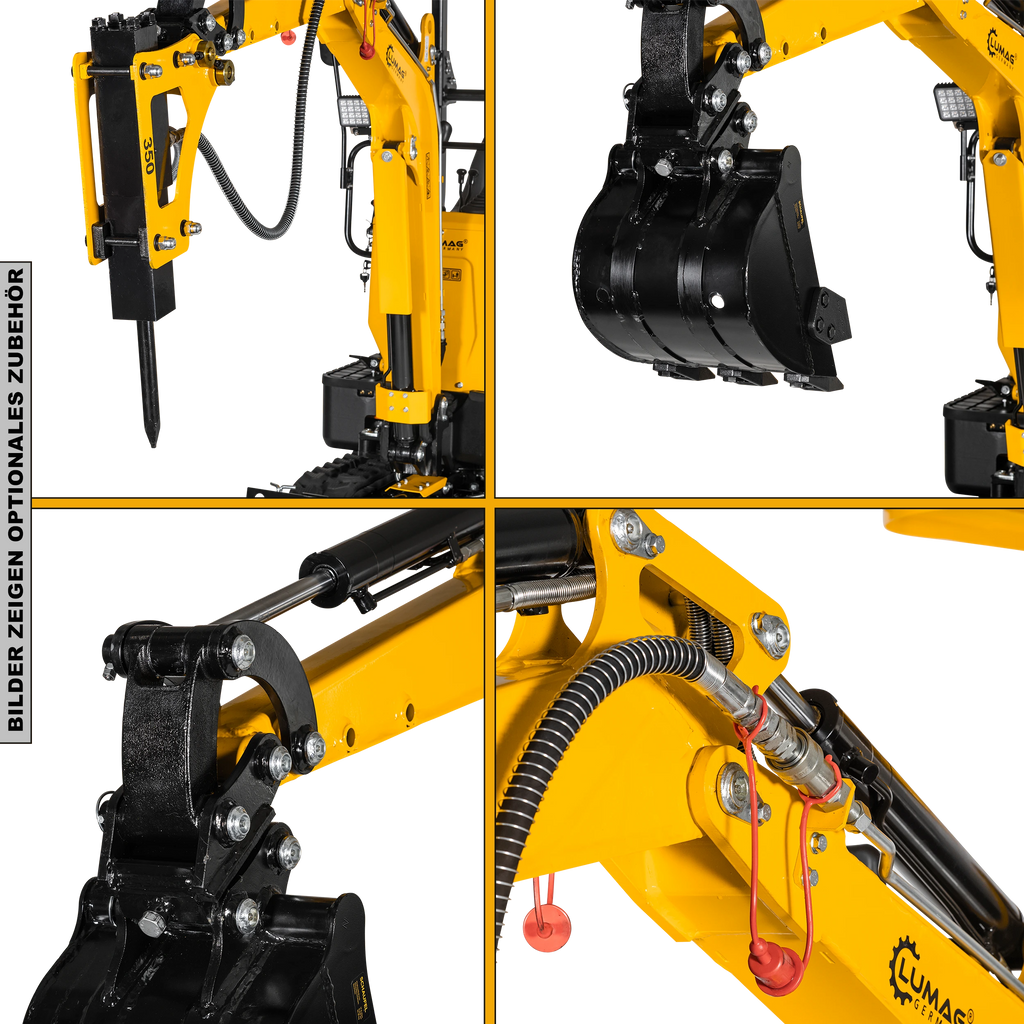 Lumag Benzin-Minibagger MB-850 - Image 2