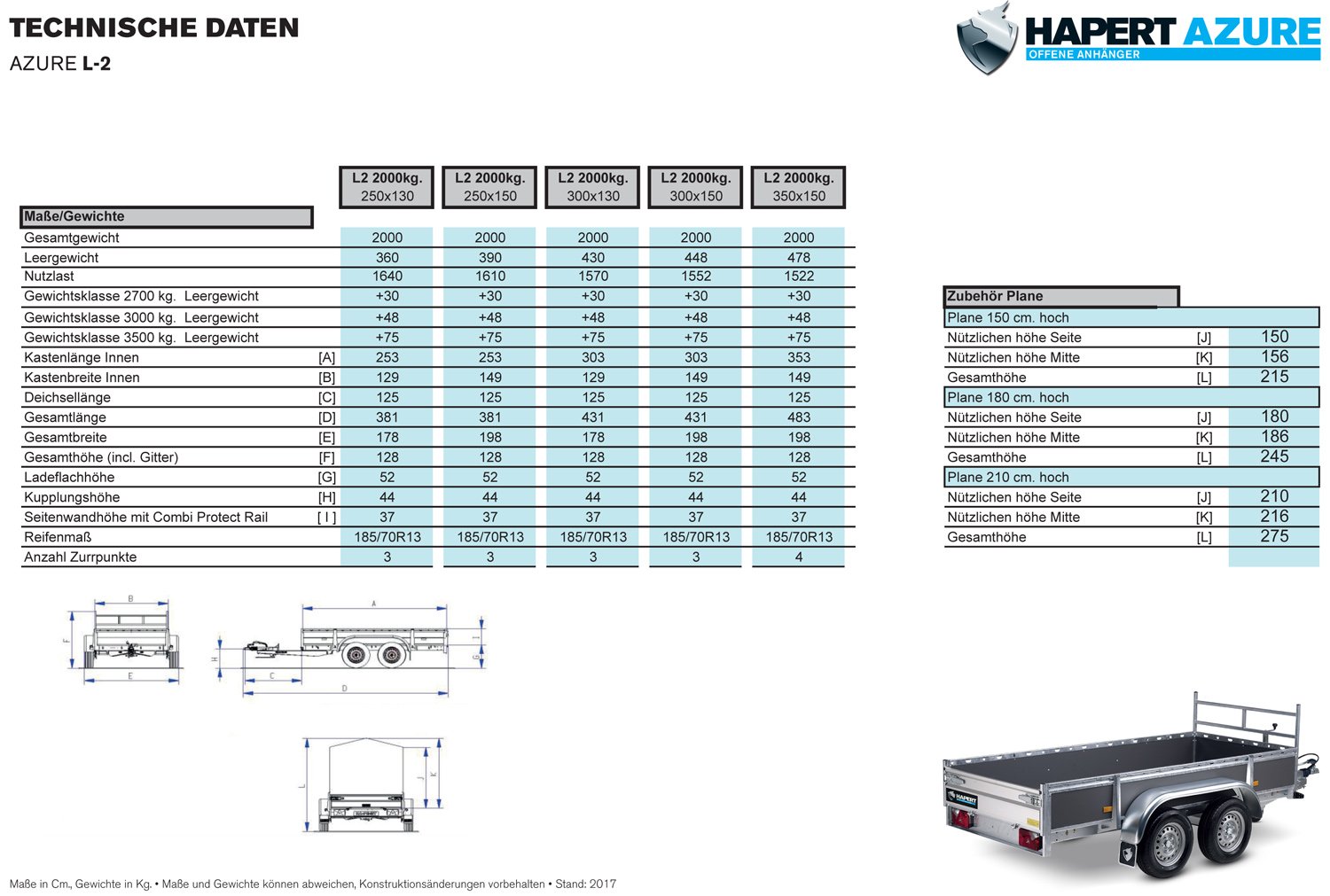 Hapert Azure L-2 – 2000 Multiplex inkl. Frontgitter - Image 2