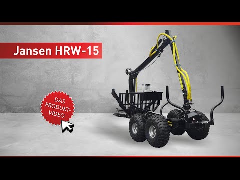 Holzrückewagen Jansen HRW-15, Holzanhänger mit Ladekran - Image 6