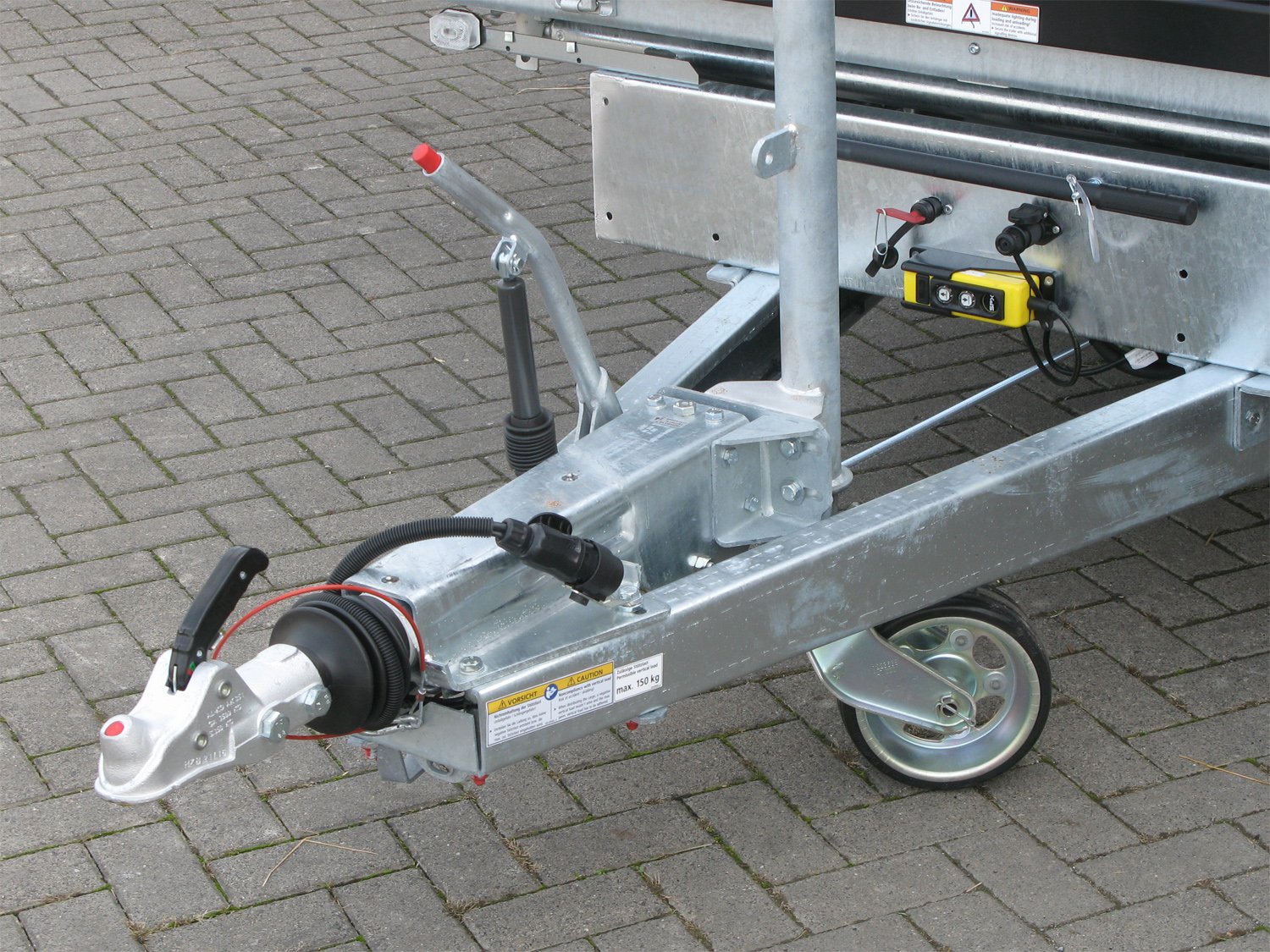 Humbaur HTK 3500.31 STAHL E-Pumpe, Rampen und Stützen - Image 5