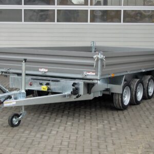 Humbaur HTK 3500.41 STAHL Tridem 3 Achser NEU – Stahlbordwand Schwarz