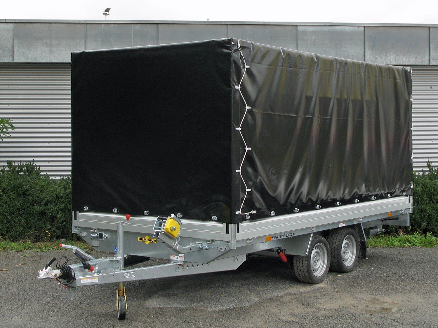 Humbaur Universal 3000 Seilwinde, Alu Bordwände 350 mm, Auffahrbohlen - Image 2