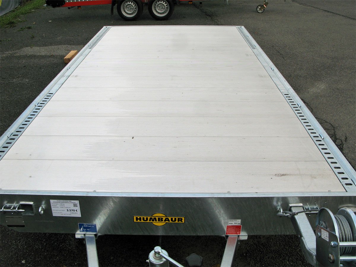 Humbaur Universal 3000 Seilwinde, Auffahrbohlen u Aluboden - Image 7