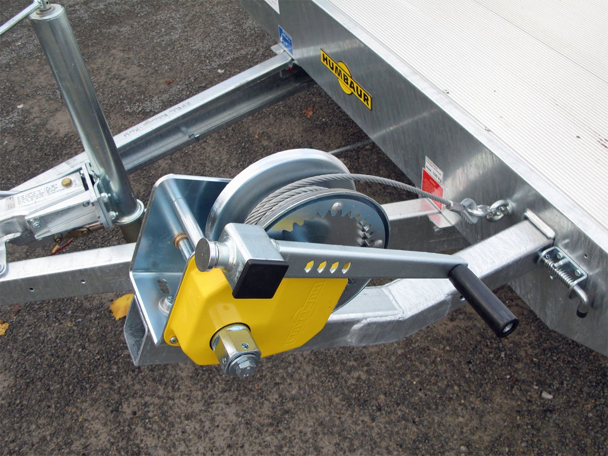 Humbaur Universal 3500 Aluboden, Seilwinde, Rampen - Image 3