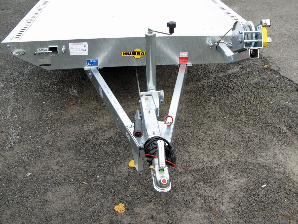 Humbaur Universal 3500 Aluboden, Seilwinde, Rampen - Image 4