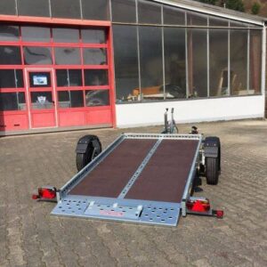 Motorradanhänger Stema WOM XT STS XT O2 13-25-15.1 Absenkanhänger – Ideal für 2 Motorräder!